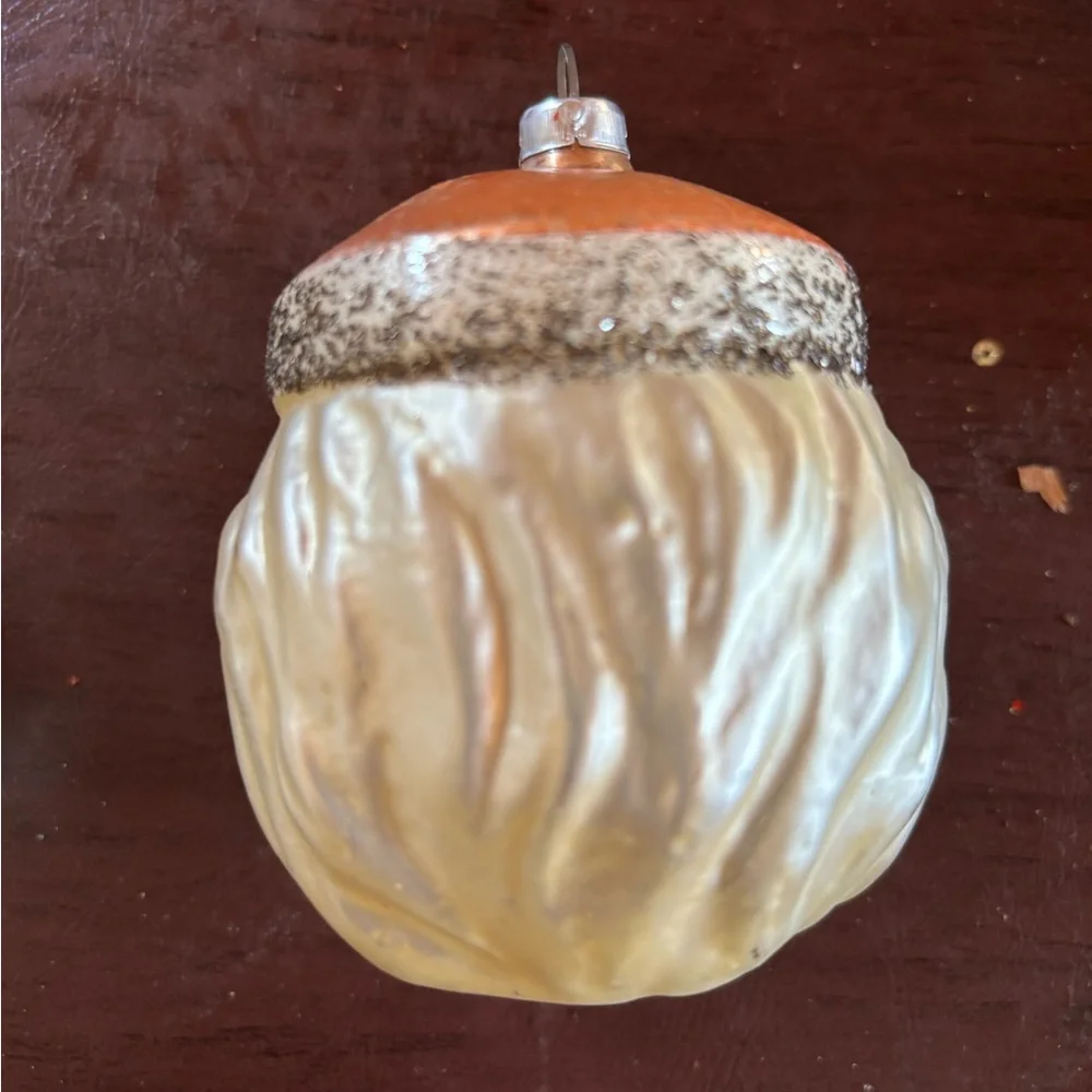 Christmas Crate&Barrel NWT set of 3 gold hue ornaments